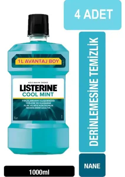 Listerine Cool Mint 1000 ml: Güçlü ve Ferahlatıcı Ağız Bakım Ürünü