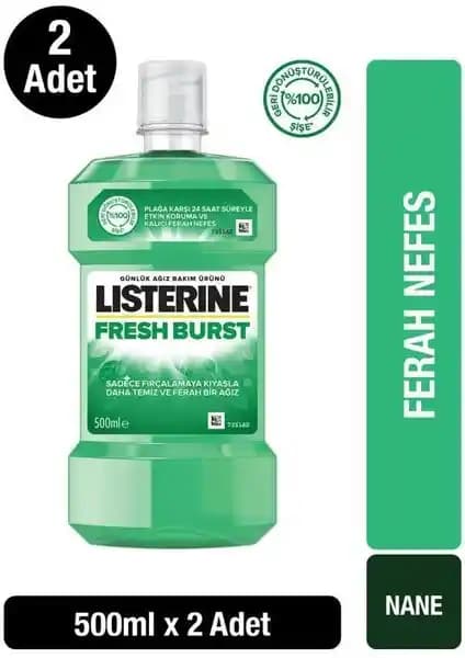 Listerine Fresh Burst Ağız Bakım Suyu: Ferahlık ve Temizlik Sağlayan Etkili Çözüm
