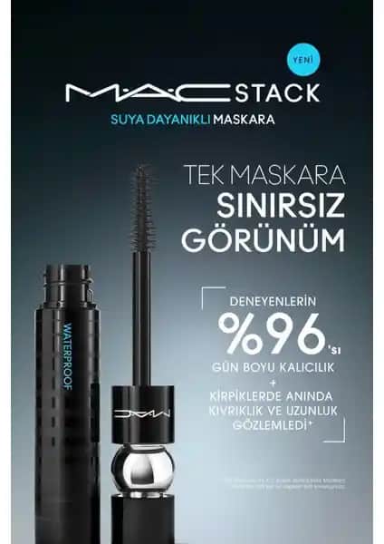 Mac M·a·cstack Waterproof Maskara: Uzun Süre Dayanıklı ve Hacimli Kirpikler İçin