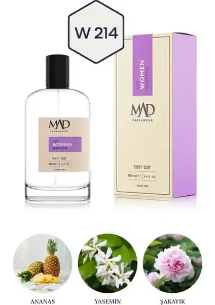Mad Parfüm Mad W214 Selective Kadınlar İçin Meyveli ve Floral Notalara Sahip Zarif Koku
