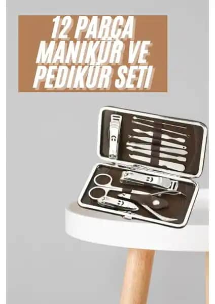 Makay Tırnak Bakım Seti Profesyonel ve Ev Kullanımı İçin Uygun 12 Parçalık Kapsamlı Set