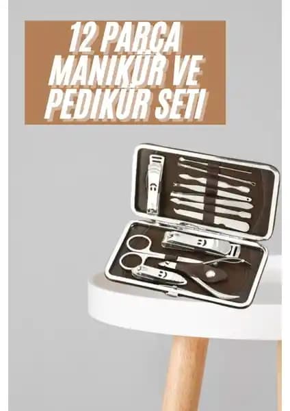 Makay Tırnak Bakım Seti Profesyonel ve Ev Kullanımı İçin Uygun 12 Parçalık Kapsamlı Set