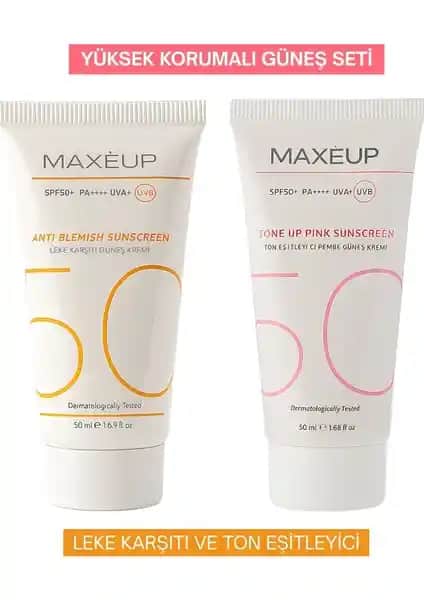 Maxeup Yüksek Korumalı Güneş Seti: Leke Karşıtı ve Ton Eşitleyici Özellikleriyle Cilt Sağlığı