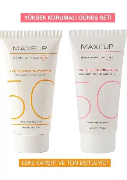 Maxeup Yüksek Korumalı Güneş Seti: Leke Karşıtı ve Ton Eşitleyici Özellikleriyle Cilt Sağlığı