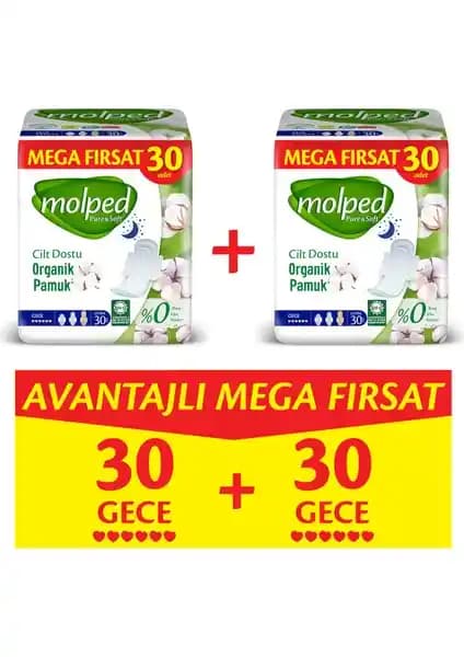 Molped Pure & Soft Gece Hijyenik Pedleriyle Gün Boyu Konfor ve Güvenlik
