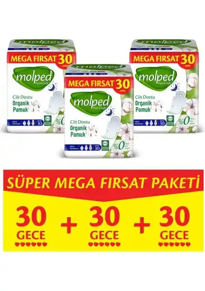 Molped Pure&Soft Gece Pedi: Doğal ve Konforlu Güvenli Hijyen Ürünü