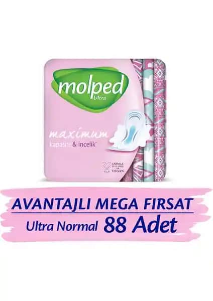 Molped Ultra Hijyenik Ped Normal Avantajlı Mega Paket Günlük Kullanım ve Güvenlik için