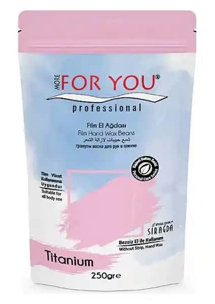 More For You Boncuk Ağda Titanyum Pembe 250 gr Güzellik ve Cilt Bakımı Ürünü