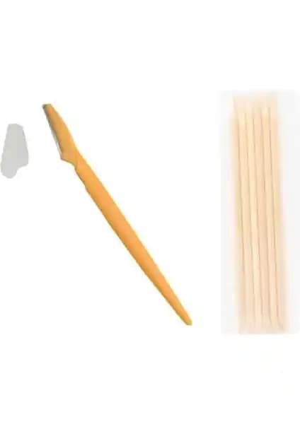 Nano Absolute Kaş Usturası ve 5'li Ahşap Et Itici Krong Seti ile Hassas ve Etkili Bakım