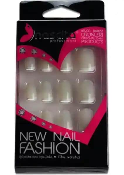 Nascita Beyaz Doğal French Takma Tırnak Seti 24 Lü Estetik ve Pratik Kullanım