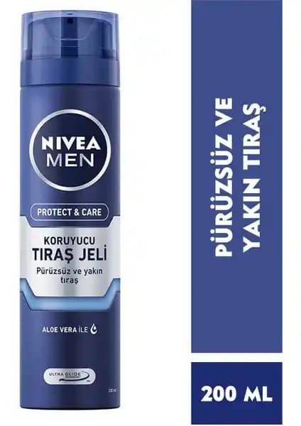 Nivea Men Protect&Care Tıraş Jeli: Kuru Ciltler İçin Güçlü Nem ve Tahriş Önleyici Ürün
