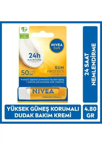 Nivea Sun Yüksek Güneş Korumalı Dudak Bakım Kremi: Yüksek SPF ile Günlük Koruma ve Nemlendirme