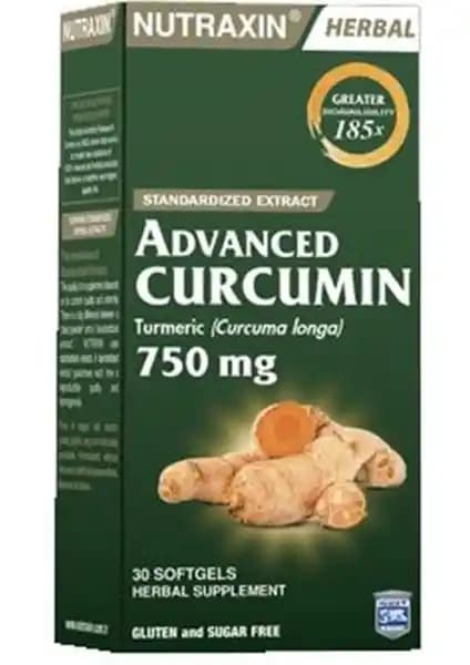 Nutraxin Advanced Curcumin 750 Mg Doğal Anti-inflamatuar ve Sağlık Destek Takviyesi