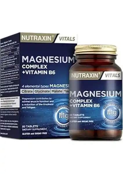 Nutraxin Magnezyum Kompleks ve Vitamin B6 Takviyesi ile Sağlığınızı Güçlendirin