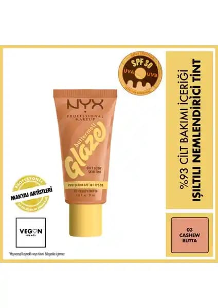 NYX Buttermelt Glaze: Doğal Işıltı ve Nemlendirici Özelliğiyle Günlük Güzellik Ürünü