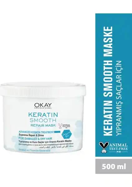 Okay Keratin Smooth Onarıcı Saç Maskesi: Saçları Yeniden Sağlıklı ve Parlak Yapma Rehberi