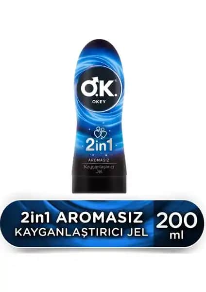 Okey 2in1 Aromasız Jel 200 Ml: Güvenilir ve Pratik Çok Amaçlı Kayganlaştırıcı