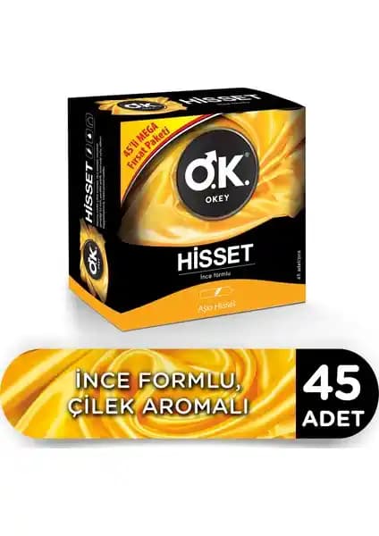 Okey Hisset 45'li Prezervatif Avantaj Paketi Güvenli ve Konforlu Kullanım İçin Uygun Seçenek