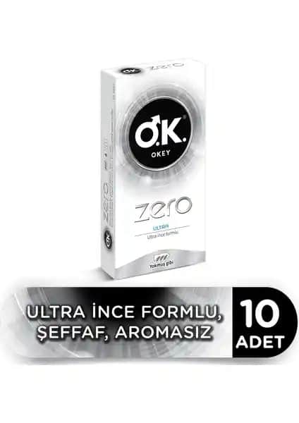 Okey Zero Ultra Prezervatif 10'lu İnce ve Güvenli Tasarımıyla Doğal Deneyim Sunar