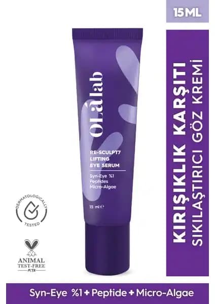 OlaLab Yaşlanma Önleyici Göz Kremi: Yenilikçi Mikro-Alg ve Peptit Formülü ile Göz Çevresi Bakımı