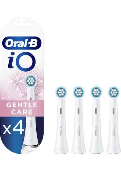Oral-B iO Gentle Care Beyaz Diş Fırçası Yedek Başlığı ile Hassas Dişlere Özel Temizlik