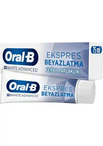 Oral-B Pro 3D White Advanced Ekspres Beyazlatma Diş Macunu ile Daha Beyaz ve Sağlıklı Gülümseme