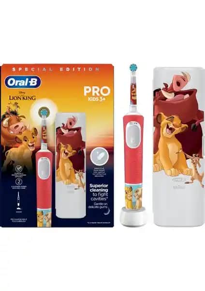 Oral-B Pro Kids The Lion King Şarjlı Diş Fırçası: Çocuklar İçin Güçlü ve Eğlenceli Temizlik Aracı