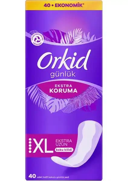 Orkid Extra Koruma Uzun Günlük Ped ile Gün Boyu Güvenli ve Konforlu Kullanım