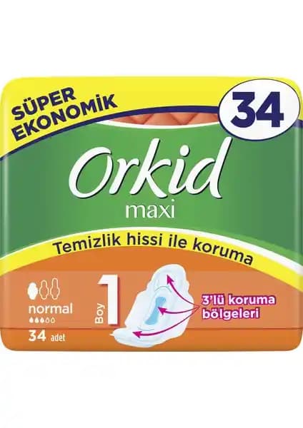 Orkid Maxi Hijyenik Ped Günlük Kullanım İçin Yüksek Emicilik ve Güvenlik Sağlayan Ürün