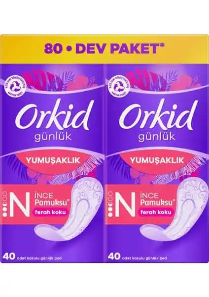 Orkid Yaprak Pamuksu Günlük Ped Deo Fresh Ekonomik Paket ile Günlük Hijyen ve Konfor