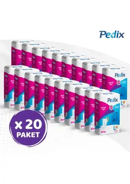 Pedix Mesane Pedi Büyük Boy Large (L) 10x20cm, 200 Adetlik Tek Kullanımlık Hijyen Çözümü