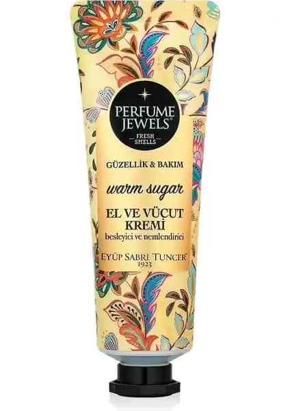 Perfume Jewels Warm Sugar El ve Vücut Kremi Doğal İçeriklerle Etkili Nemlendirme Sağlar