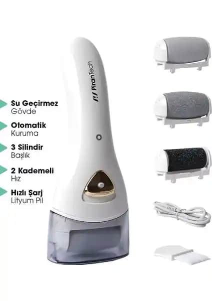 Pirantech Bcm-1138 Su Geçirmez Ayak Bakım Törpüsü ile Profesyonel Sonuçlar Evde