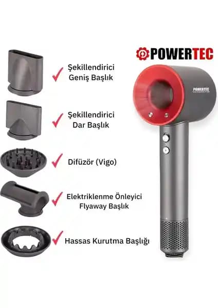 Powertec TR-3333 BLDC Motor ile Hızlı ve Sağlıklı Saç Bakımı İçin Profesyonel Seçenek
