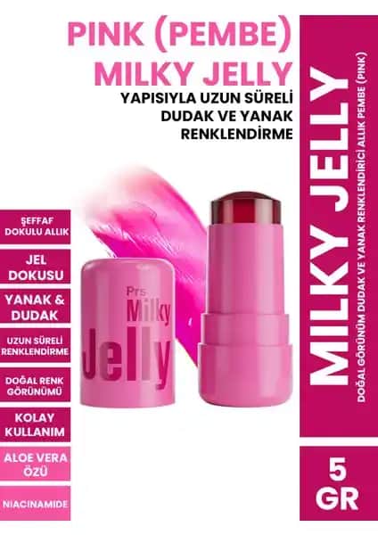 Procsin Milky Jelly Dudak ve Yanak Renklendirici Pembe 5 Gr Doğal ve Hafif Makyaj İçin