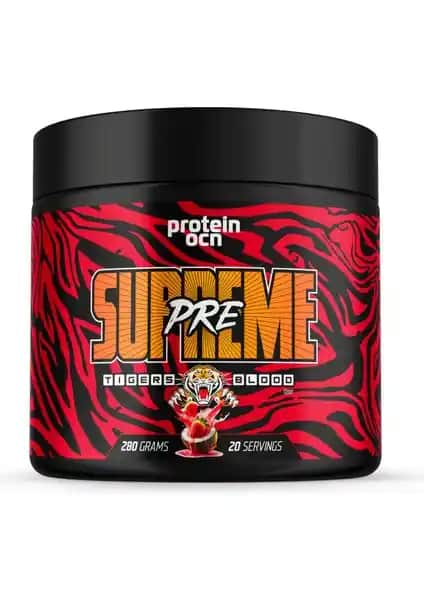 Proteinocean Supreme Pre Tigers Blood: Yüksek Performans ve Enerji Artırıcı Spor Takviyesi