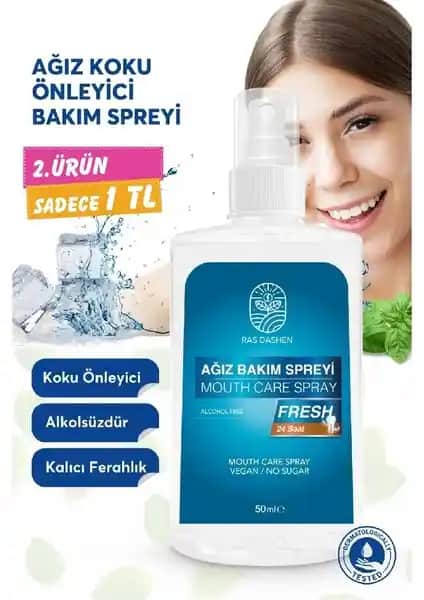 Ras Dashen Ağız Kokusu Giderici Sprey: Uzun Süreli Ferahlık ve Güvenli Kullanım