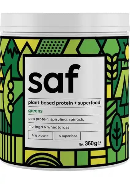 Saf Nutrition Greens Mix Çilek Unisex Protein Tozları ile Sağlıklı Destek ve Enerji Artışı