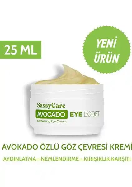 SassyCare Avocado Eye Boost Göz Çevresi İçin Doğal ve Etkili Bakım Kremi