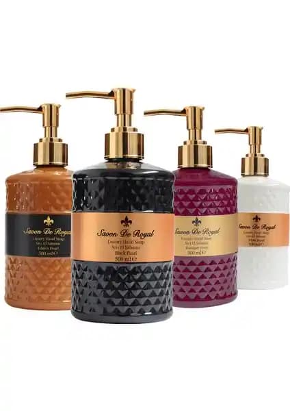 Savon De Royal Luxury Vegan Pearl Sıvı Sabunlar: Lüks ve Doğallığın Şıklıkla Buluşması (75-90 karakter)