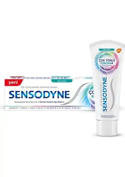 Sensodyne Çok Yönlü Koruma Ferah Nefes Diş Macunu: Hassas Dişler ve Ağız Sağlığı İçin Günlük Kullanım
