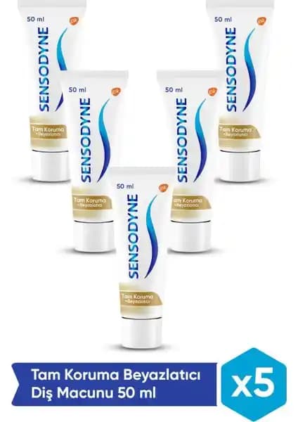 Sensodyne Diş Macunu 50 ml x 5'li set: Hassas dişler için etkili ve güvenilir ağız bakım çözümü