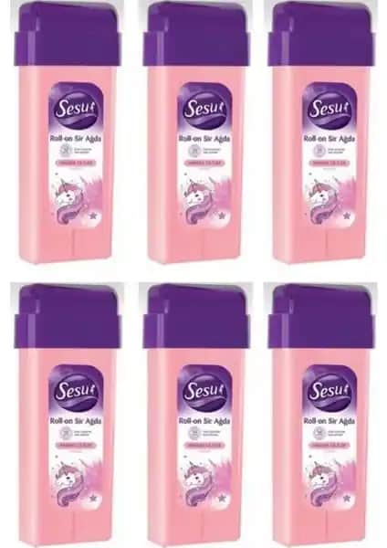 Sesu Roll-On Sir Ağda Hassas Ciltler İçin Güvenli ve Etkili Tüy Dökme Çözümü 100 ml 6'lı Set