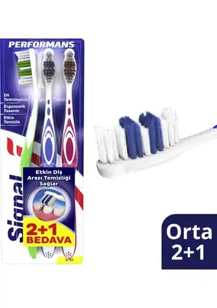 Signal Dis Firçası Performans Etkin Diş Temizliği Yumuşak ve Güvenilir Günlük Kullanım