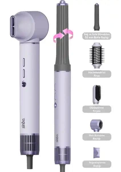 Sinbo Pro Airwrap Compact Uzun Multi-styler: Çok Fonksiyonlu Saç Şekillendirme Cihazı