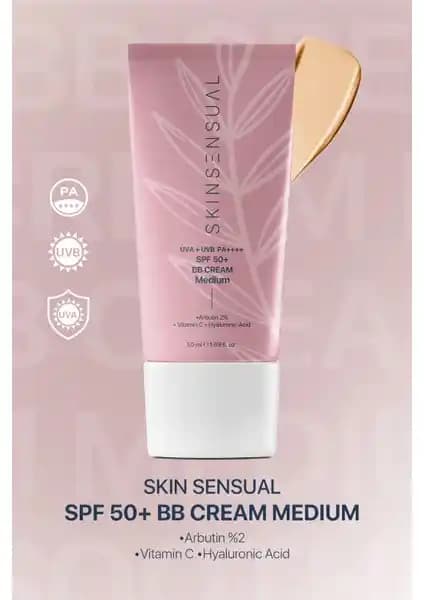 Skin Sensual BB Krem Medium: Yüksek SPF ile Doğal ve Parlak Cilt Sağlar
