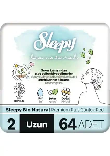 Sleepy Bio Natural Premium Plus Günlük Ped Uzun: Konfor ve Güvenlik İçin Günlük Hijyen Çözümü