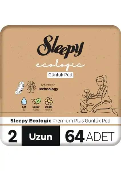 Sleepy Ecologic Premium Plus Günlük Ped: Yüksek Emicilik ve Doğal Konfor Sağlayan Hijyen Ürünü