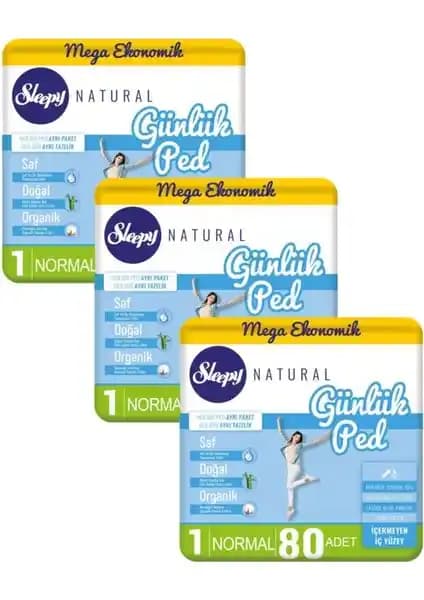 Sleepy Natural Günlük Ped 240 Adet, Yüksek Kalite ve Güvenlik Standartlarıyla Konfor Sunar
