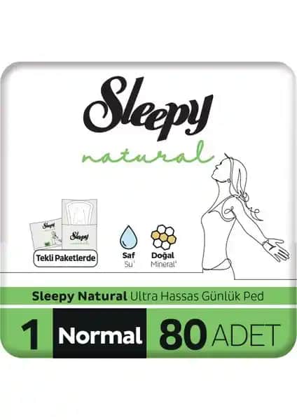 Sleepy Natural Ultra Hassas Günlük Ped: Yumuşak ve Güvenli Günlük Kullanım İçin Üstün Performans
